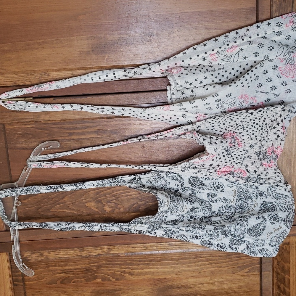 Free People Reuseable Bundle Shopping Tote Bags Bundle